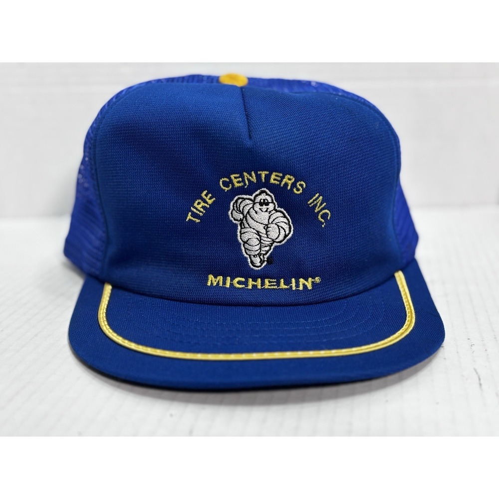 Vintage Michelin Tire Centers Trucker Hat Swingster Snapback Mesh Cap USA